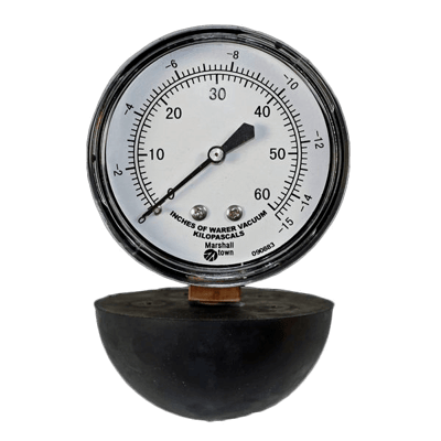 Marsh Bellofram Diaphragm Gauge, Vacuum Cleaner Test Gauge